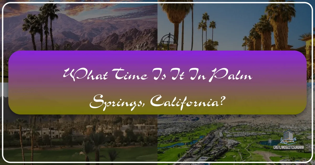 What Time Is It In Palm Springs, California?