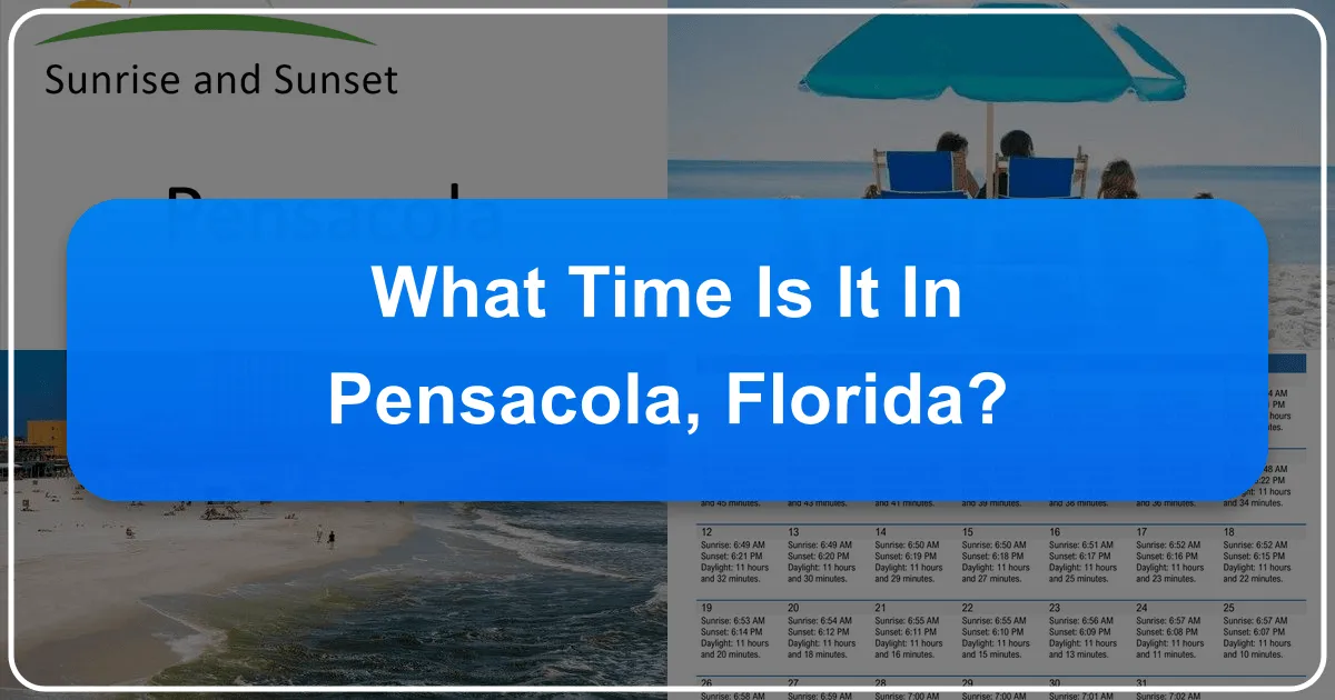 What Time Is It In Pensacola, Florida