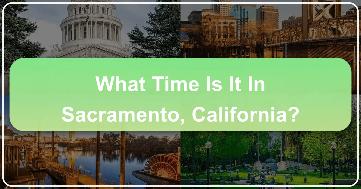 What Time Is It in Sacramento, California?
