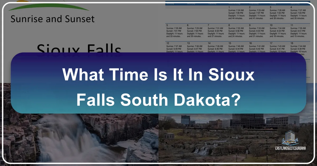 What Time Is It in Sioux Falls, South Dakota?
