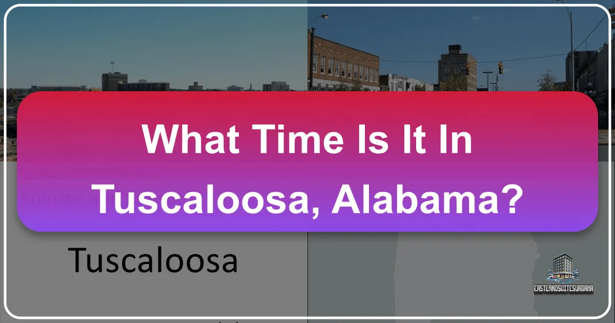 What Time Is It In Tuscaloosa, Alabama? Navigating Your Visit to the Heart of Dixie