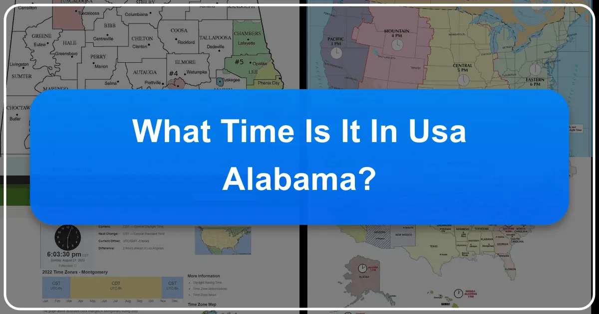 What Time Is It in USA Alabama?