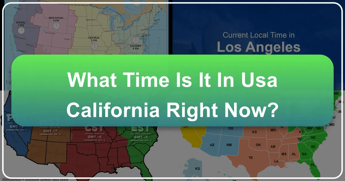 What Time Is It in USA California Right Now: Your Essential Guide to Navigating the Golden State's Clock and Charms