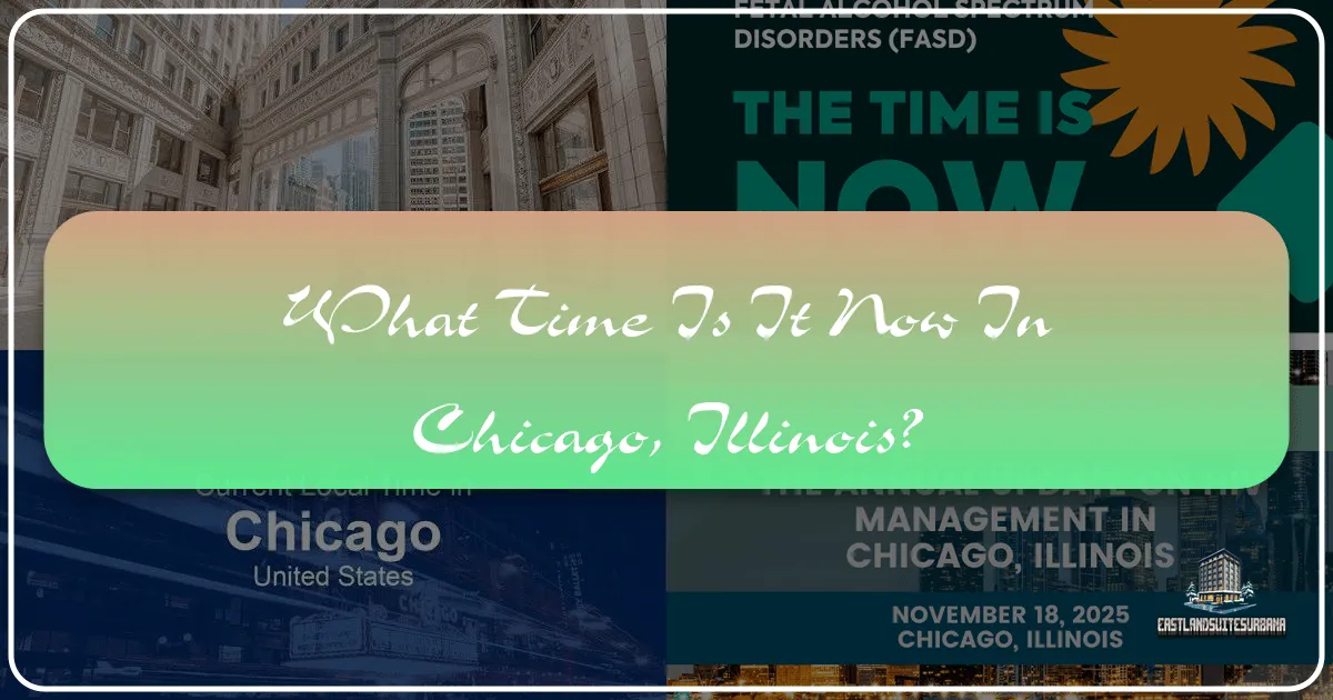 What Time Is It Now in Chicago, Illinois? Your Essential Guide to Navigating the Windy City by the Clock