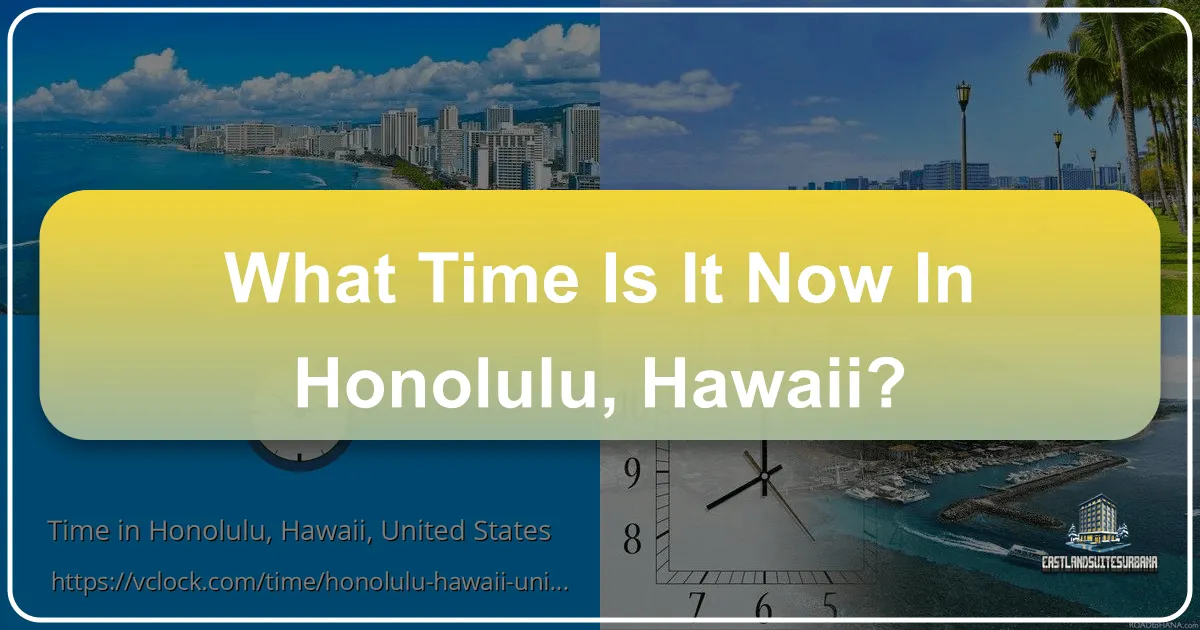 What Time Is It Now in Honolulu, Hawaii?