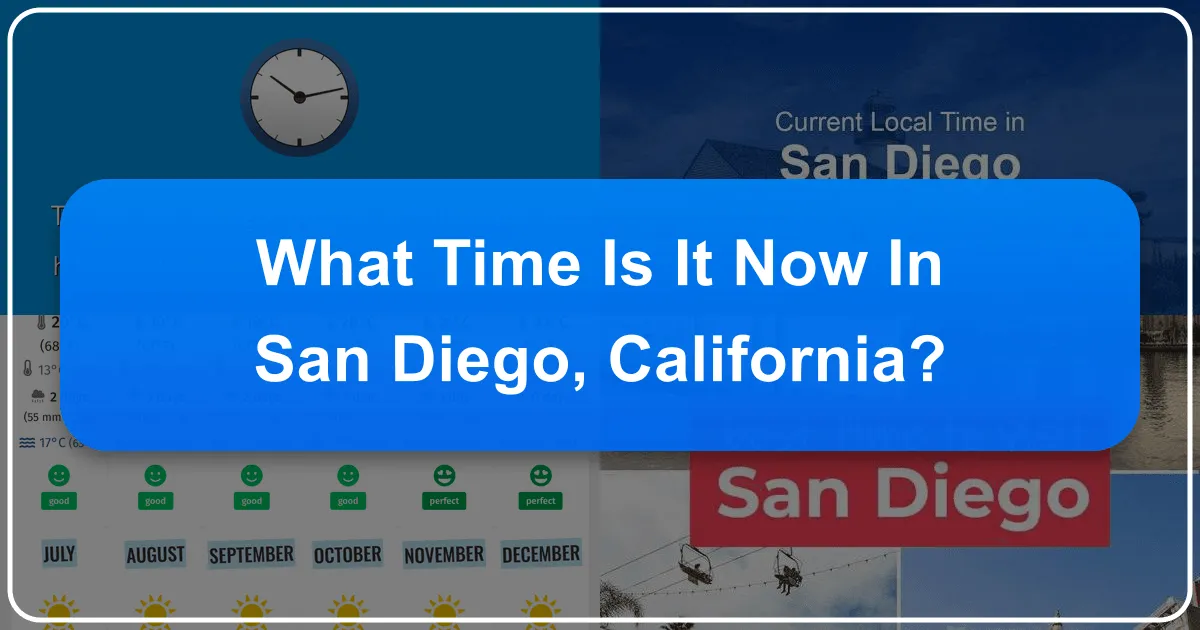 What Time Is It Now in San Diego, California?