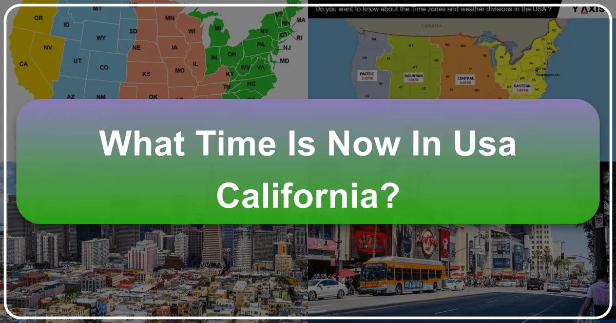 What Time is Now in USA California