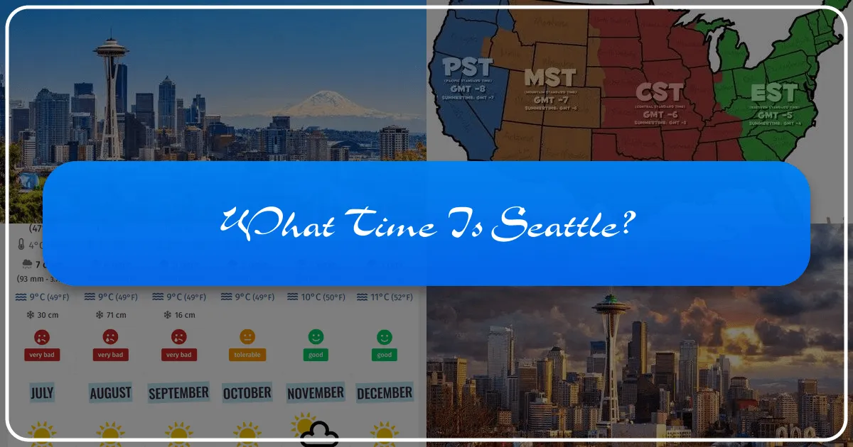 What Time is Seattle? Navigating Time Zones and Unlocking Your Emerald City Adventure