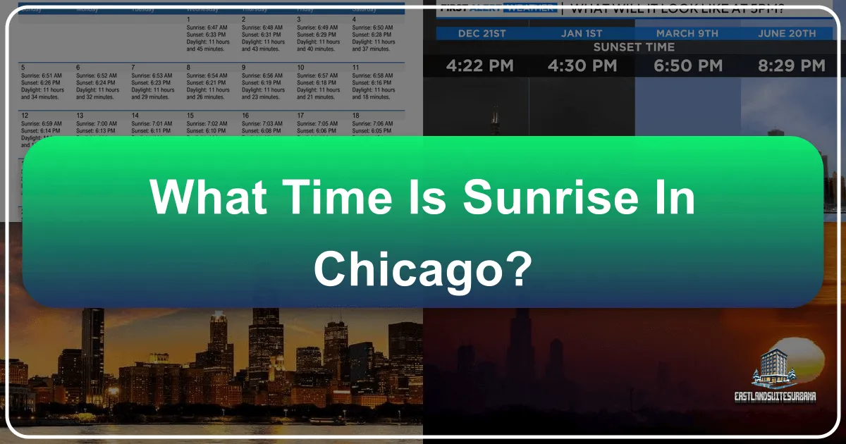 What Time Is Sunrise In Chicago?