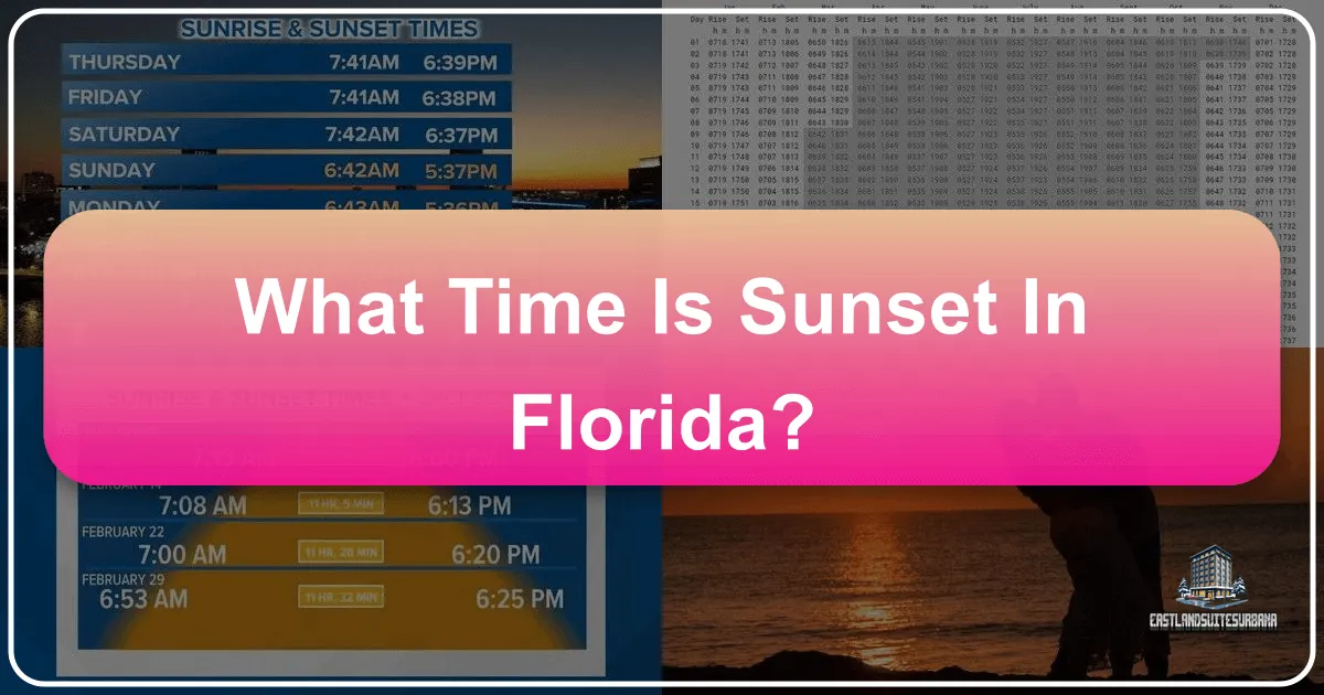 What Time Is Sunset In Florida?
