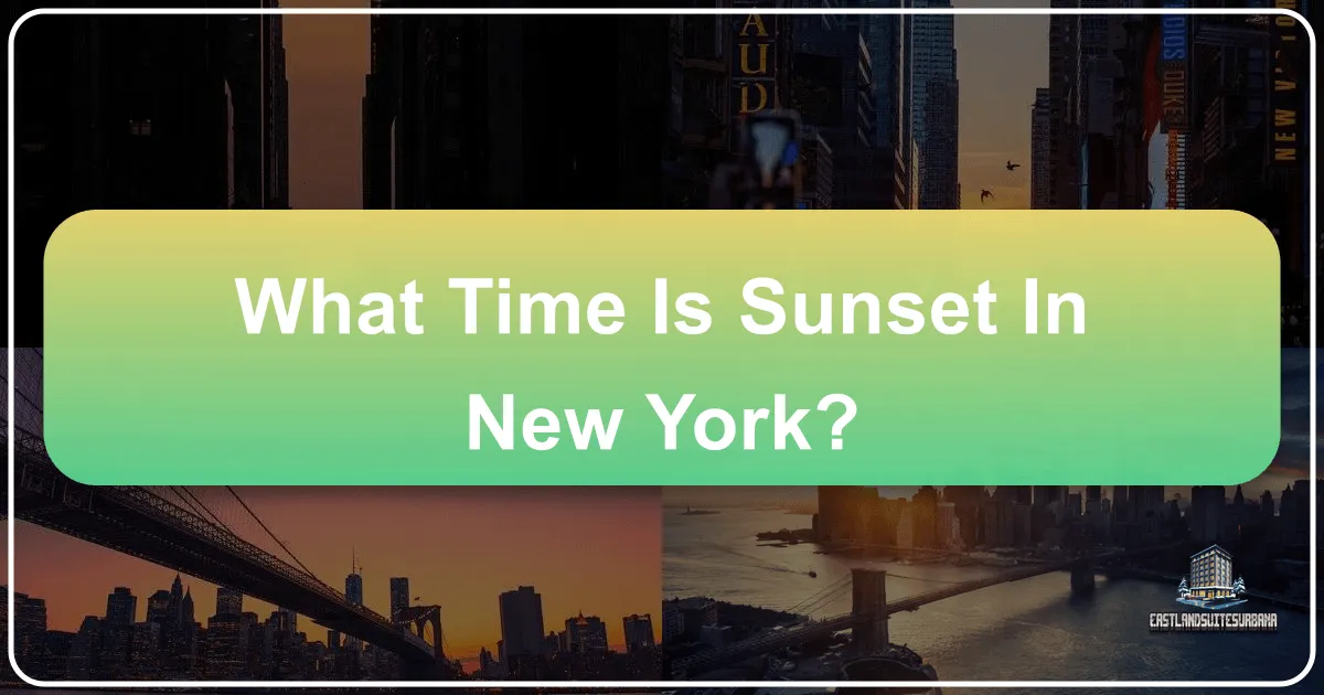 What Time is Sunset in New York?