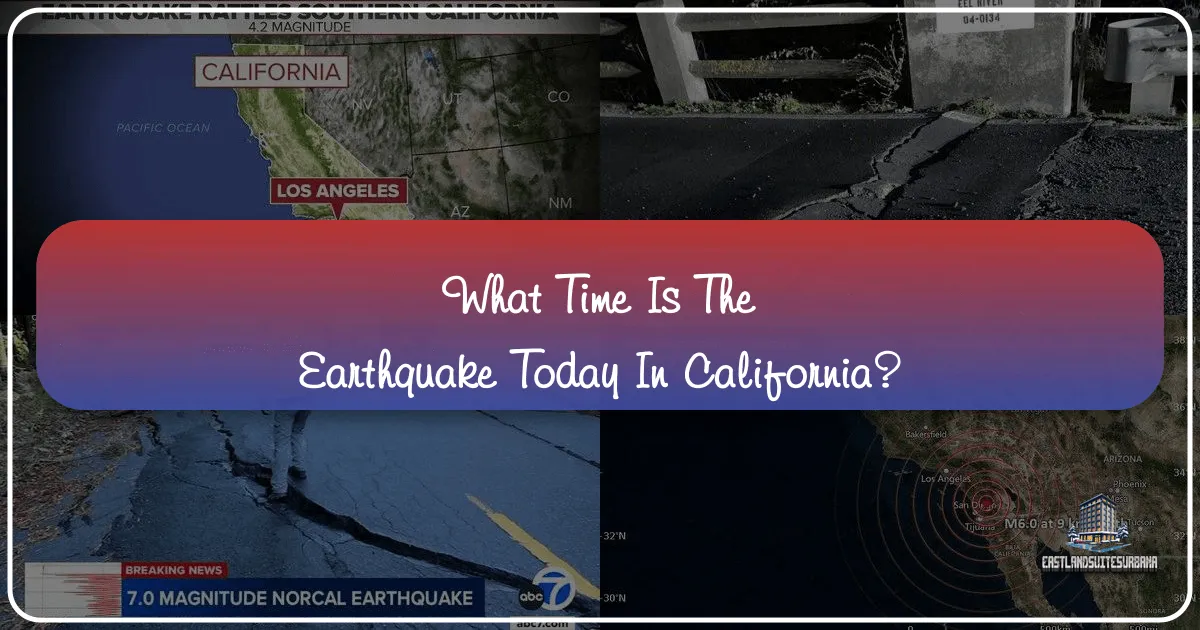 What Time Is The Earthquake Today In California?