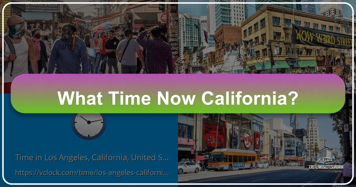 What Time Now California: Navigating the Golden State by the Clock