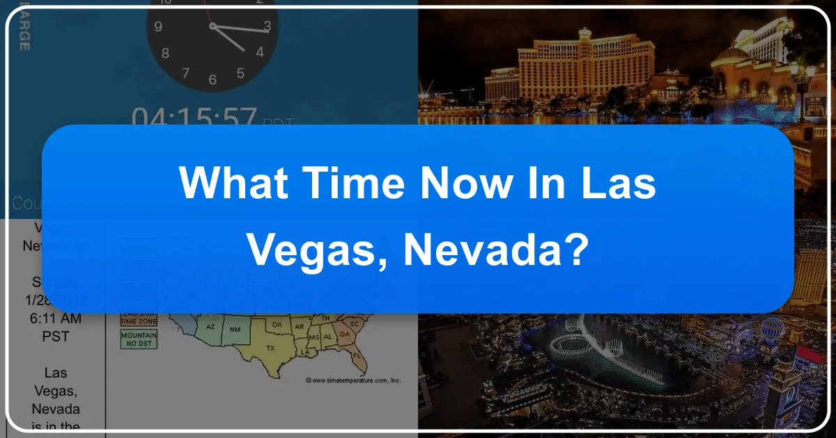 what time now in las vegas nevada