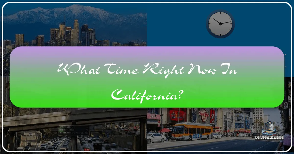 What Time Right Now In California?