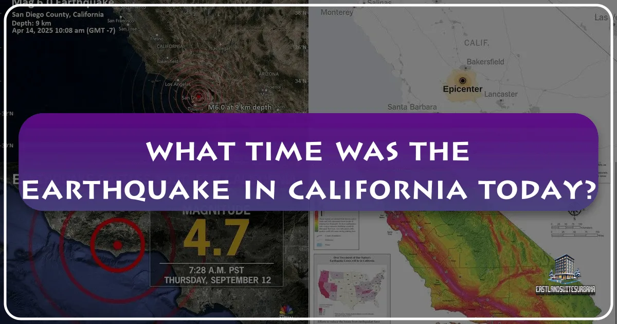 What Time Was the Earthquake in California Today?