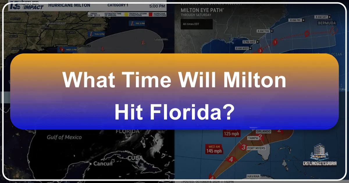 What Time Will Milton Hit Florida?