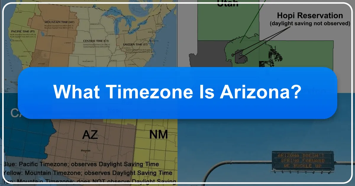 Navigating Time in the Grand Canyon State: What Time Zone is Arizona?