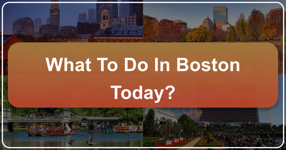 What to Do in Boston Today