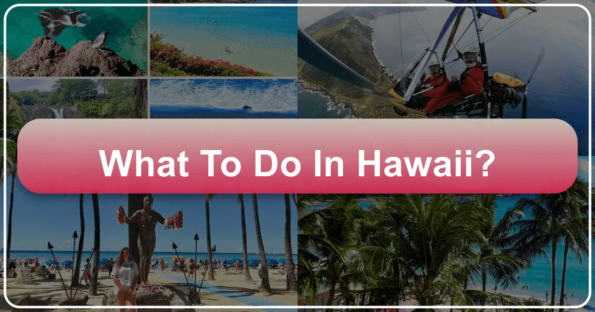 What to Do in Hawaii