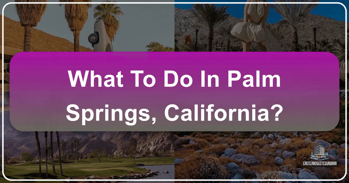 What To Do In Palm Springs, California?