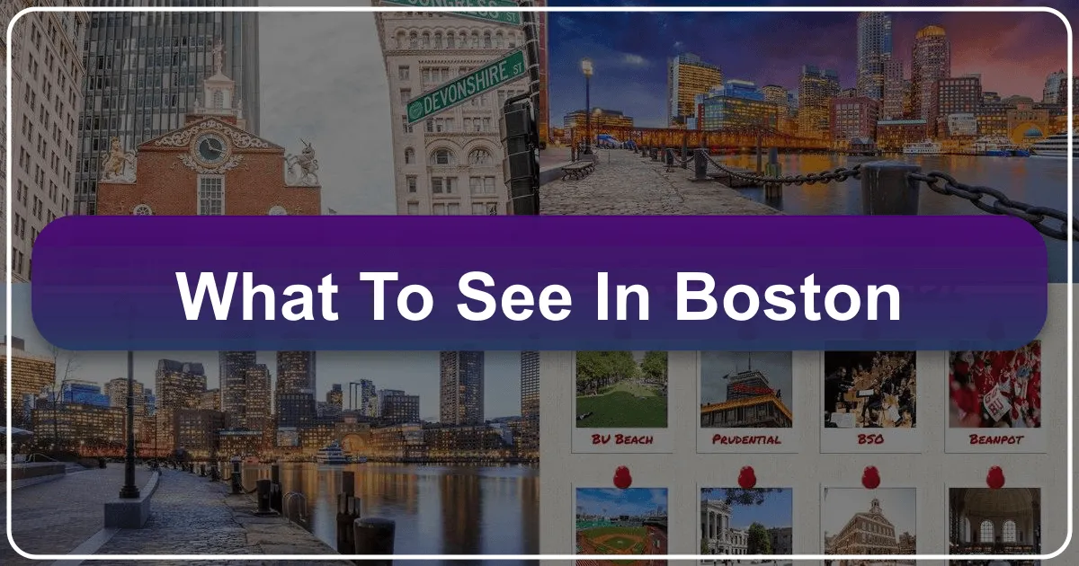 What to See in Boston