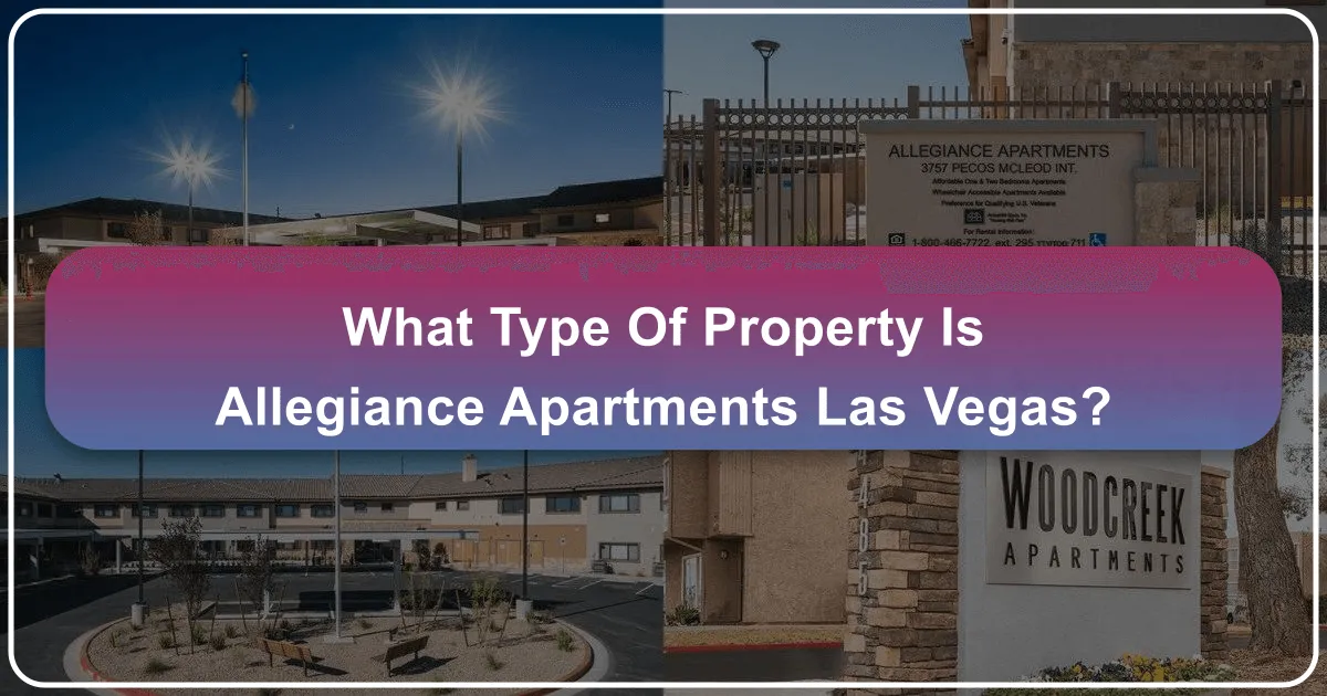 Unveiling Allegiance Apartments Las Vegas: A Comprehensive Look at Its Property Type and Lifestyle Appeal