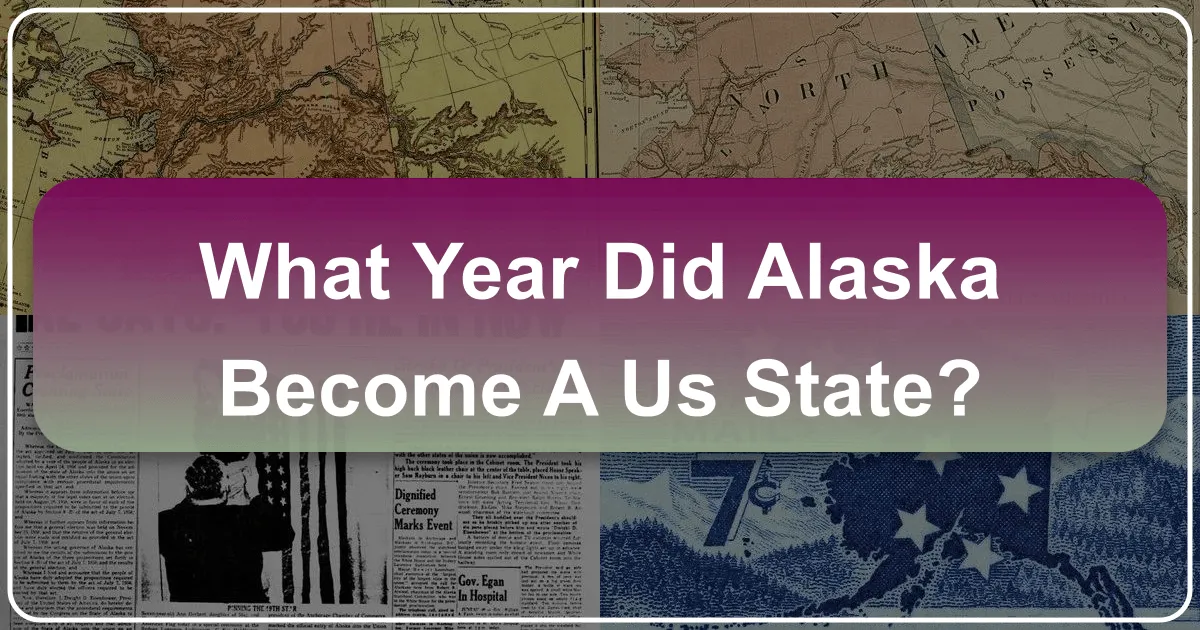 What Year Did Alaska Become a US State?