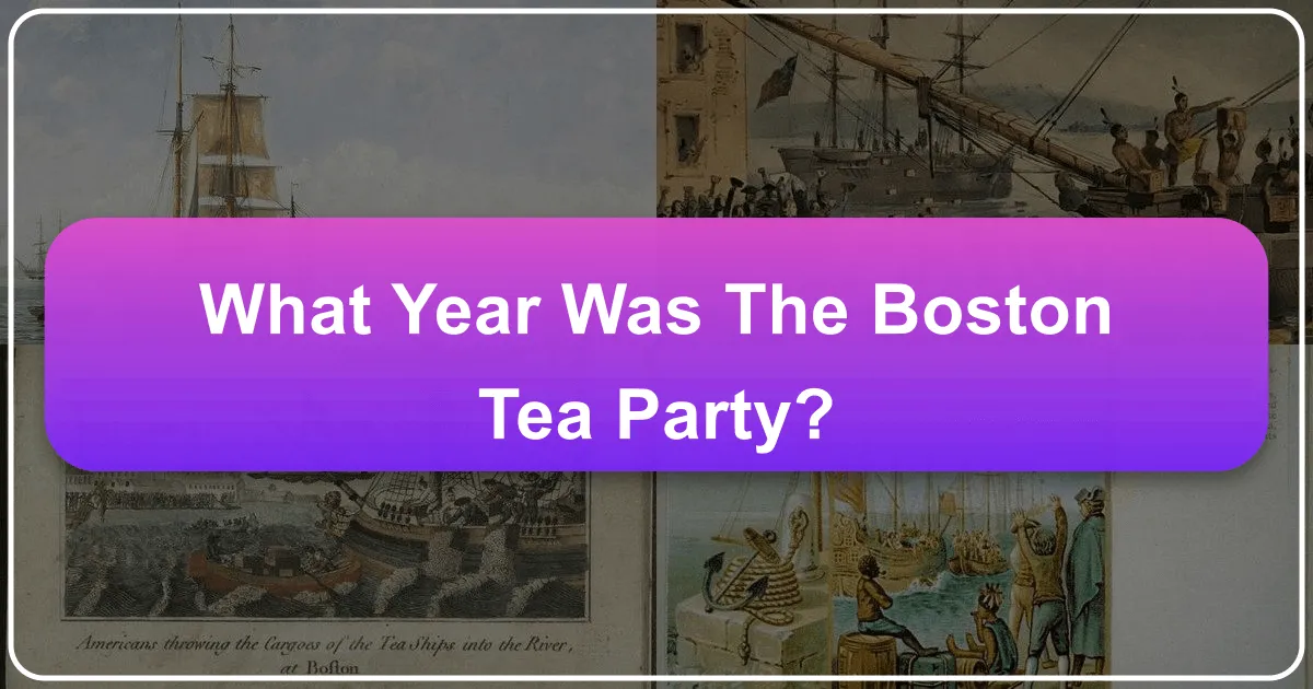 What Year Was the Boston Tea Party?