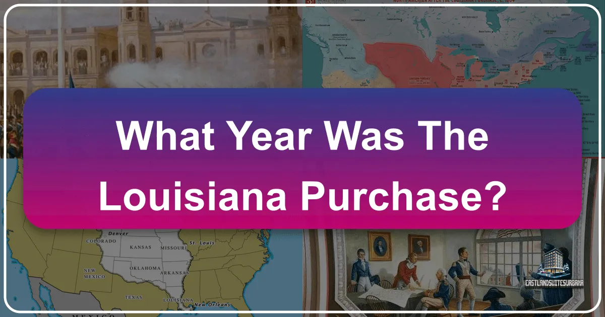 what year was the louisiana purchase