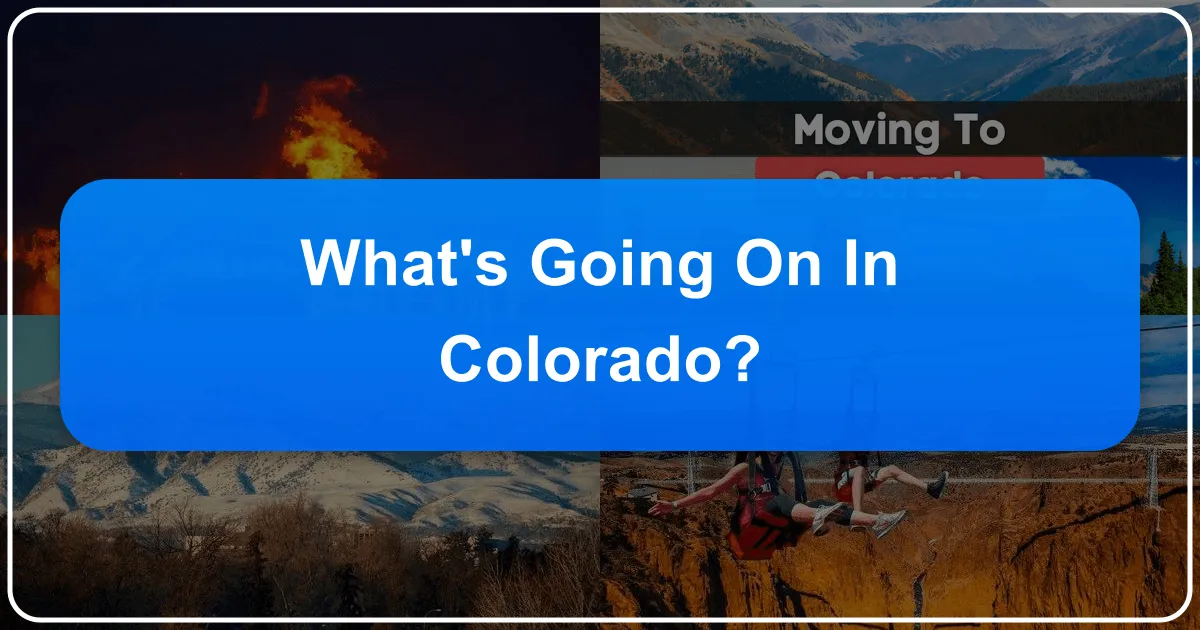 what's going on in colorado