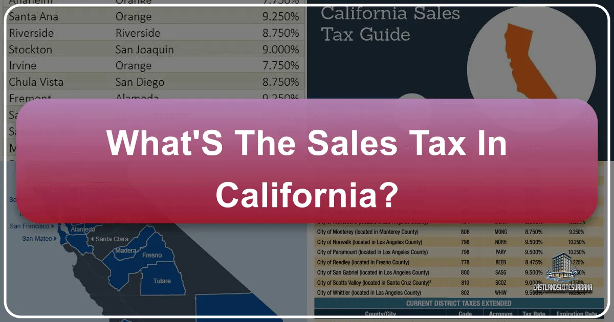What's the Sales Tax in California?
