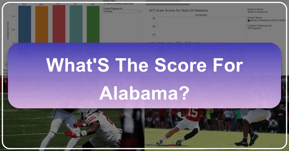 What's the Score for Alabama?