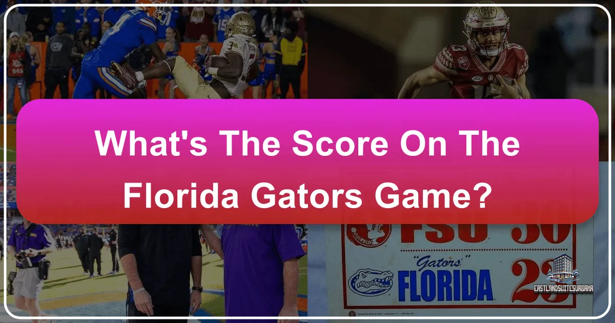 What's The Score On The Florida Gators Game?