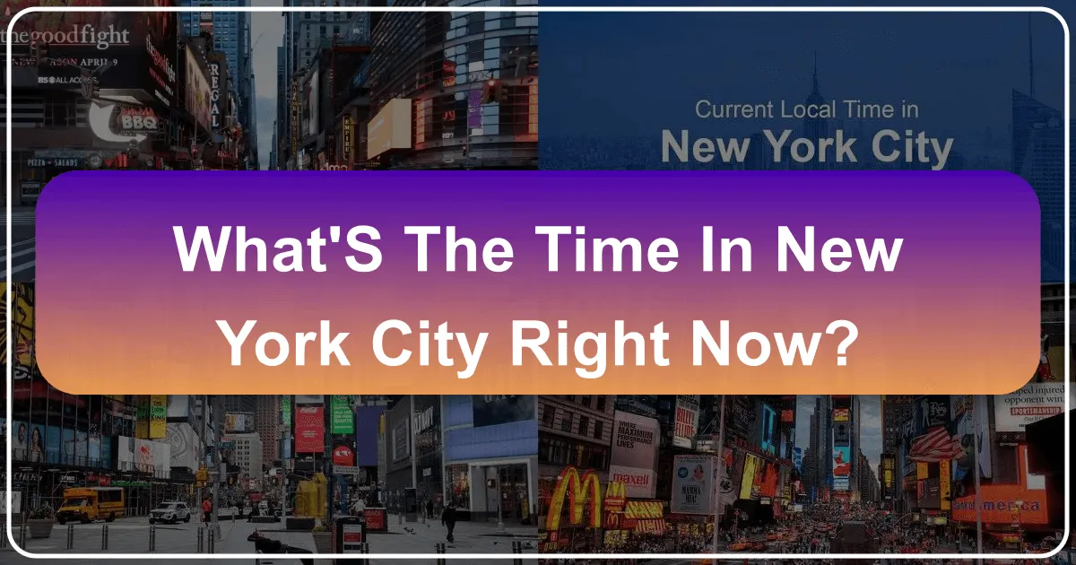 What's the Time in New York City Right Now?