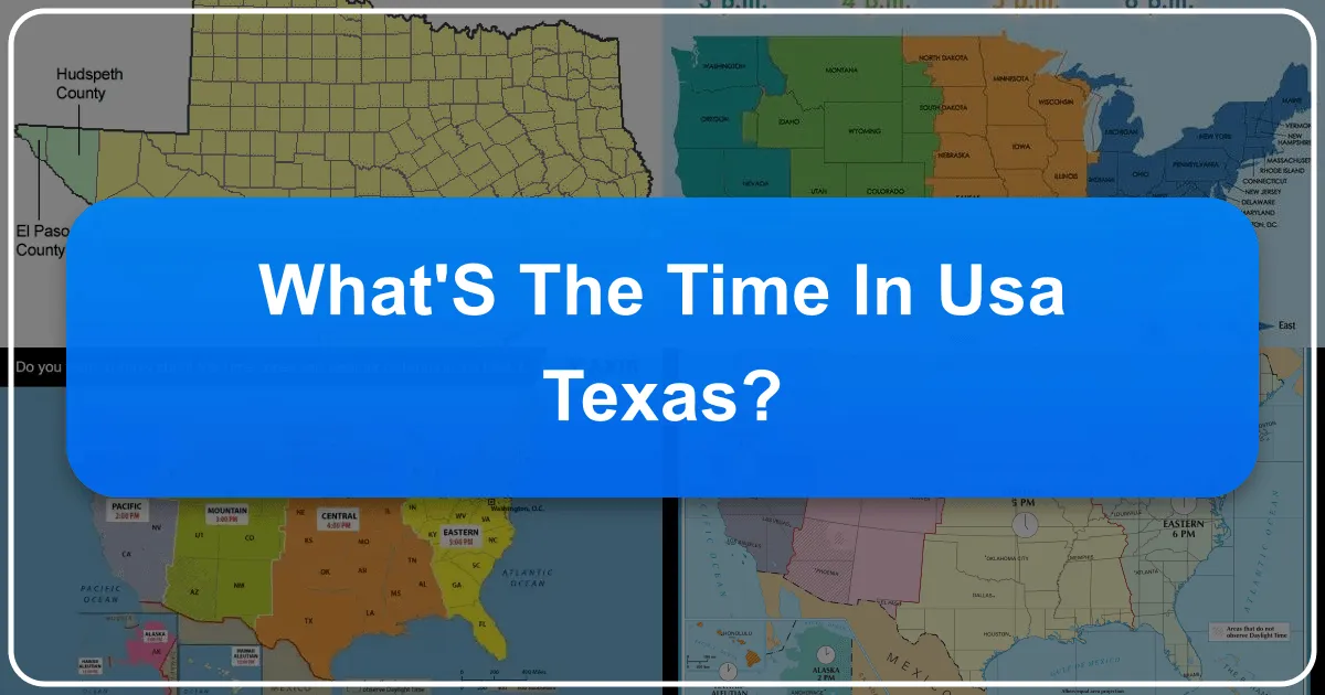 What's the Time in USA Texas