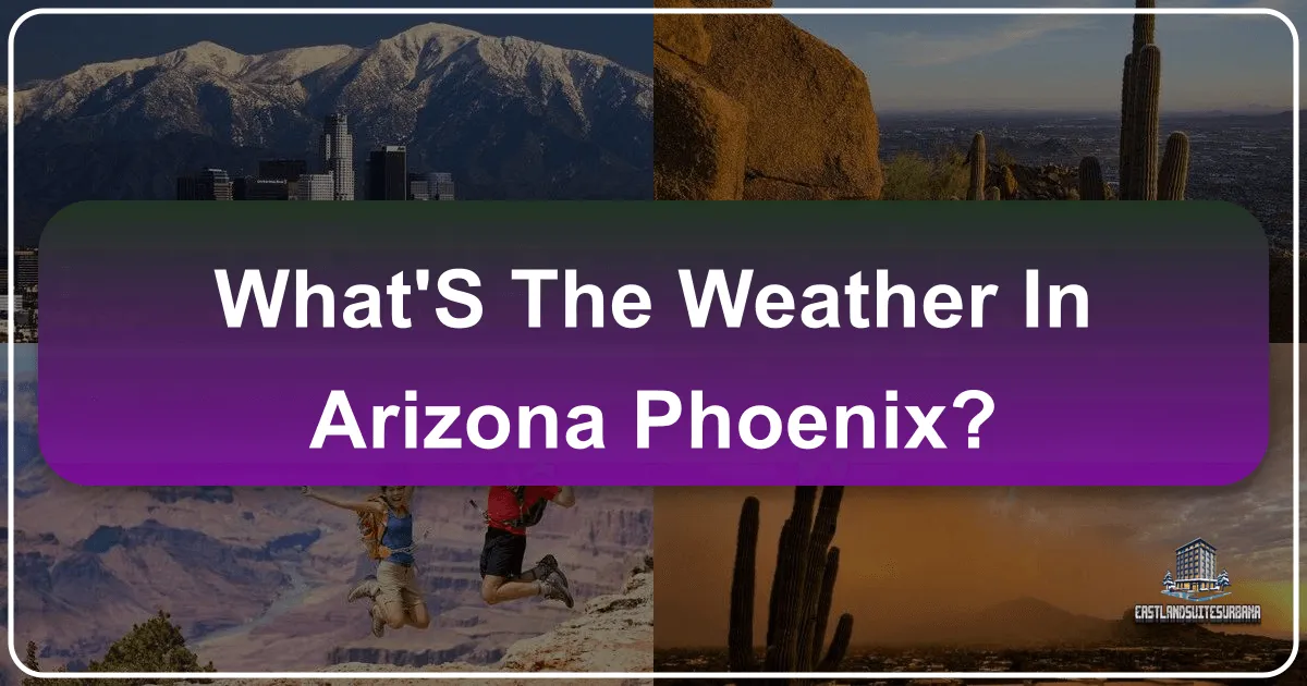 What's the Weather Like in Arizona's Phoenix? Your Ultimate Guide to Planning a Desert Getaway