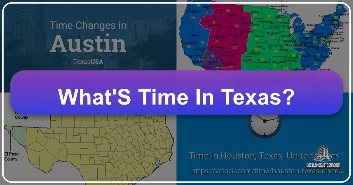 What's Time in Texas? Navigating the Lone Star State's Chronological Charms