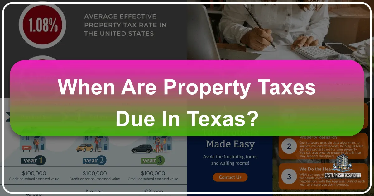 When Are Property Taxes Due In Texas?