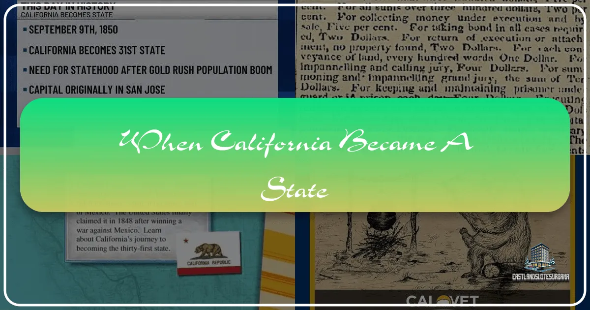 When California Became a State