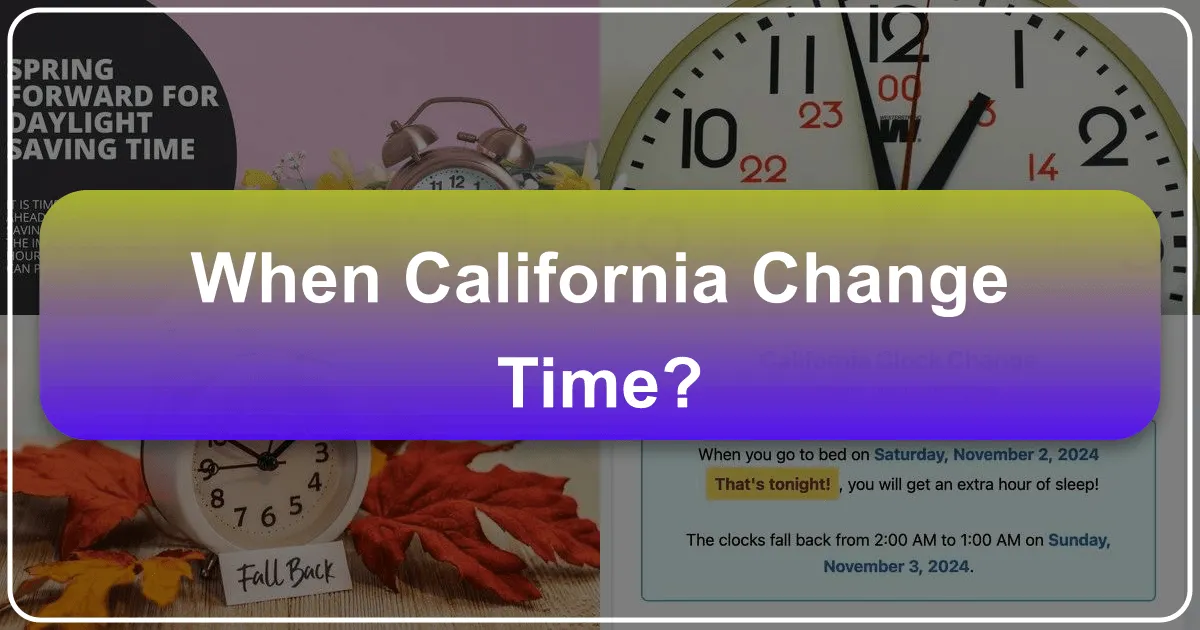 When California Changes Time