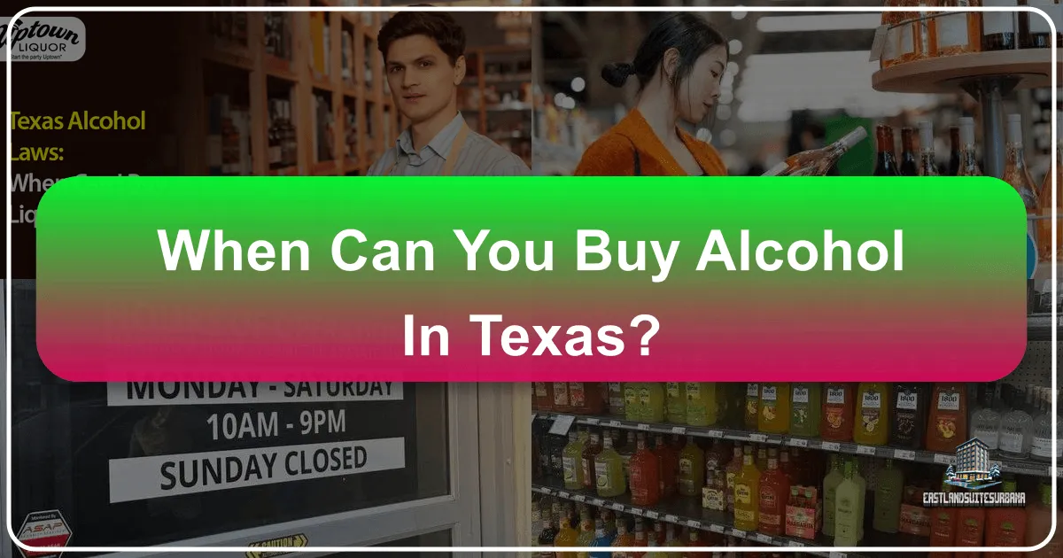 When Can You Buy Alcohol in Texas?