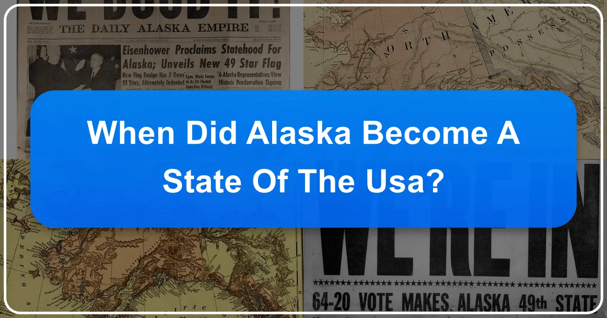 When Did Alaska Become a State of the USA