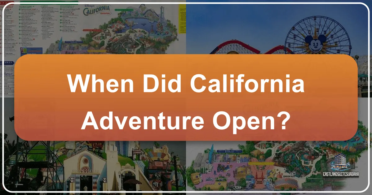 When Did California Adventure Open?