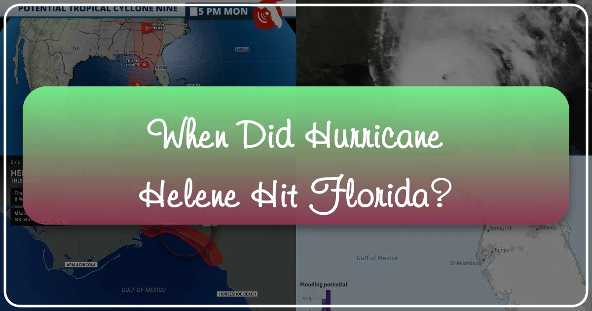 Revisiting Hurricane Helene: Its Enduring Impact on Florida's Travel Landscape