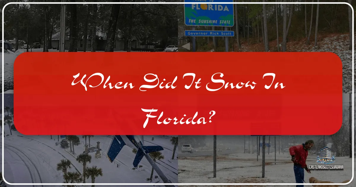 When Did It Snow in Florida?