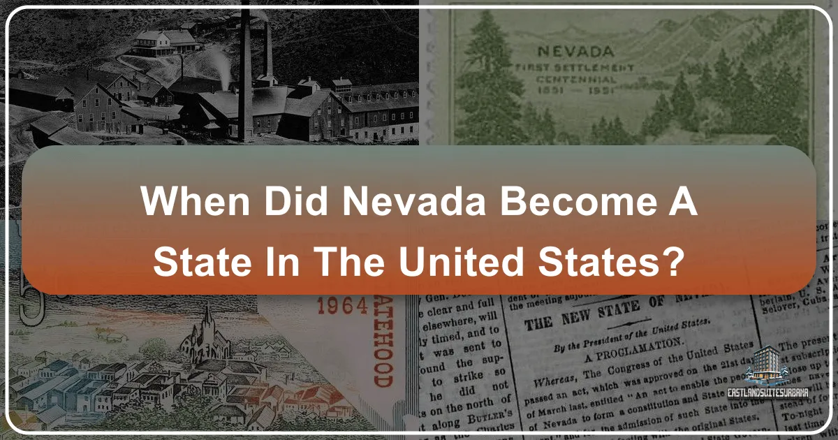 When Did Nevada Become A State In The United States?