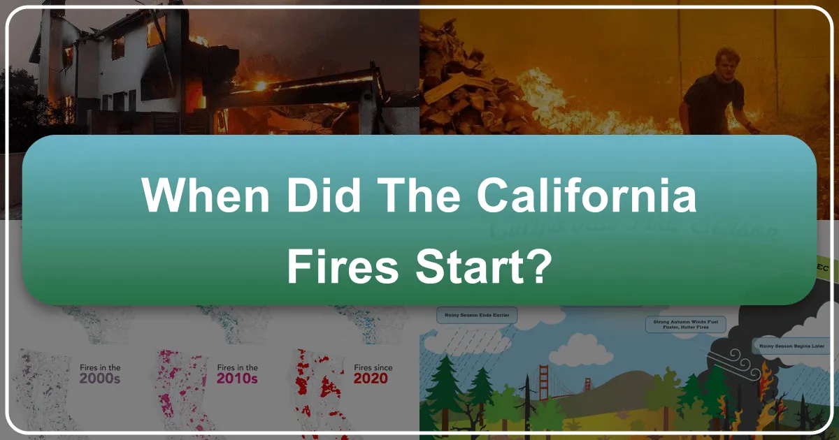 When Did the California Fires Start?