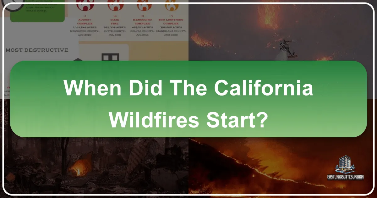 When Did the California Wildfires Start?