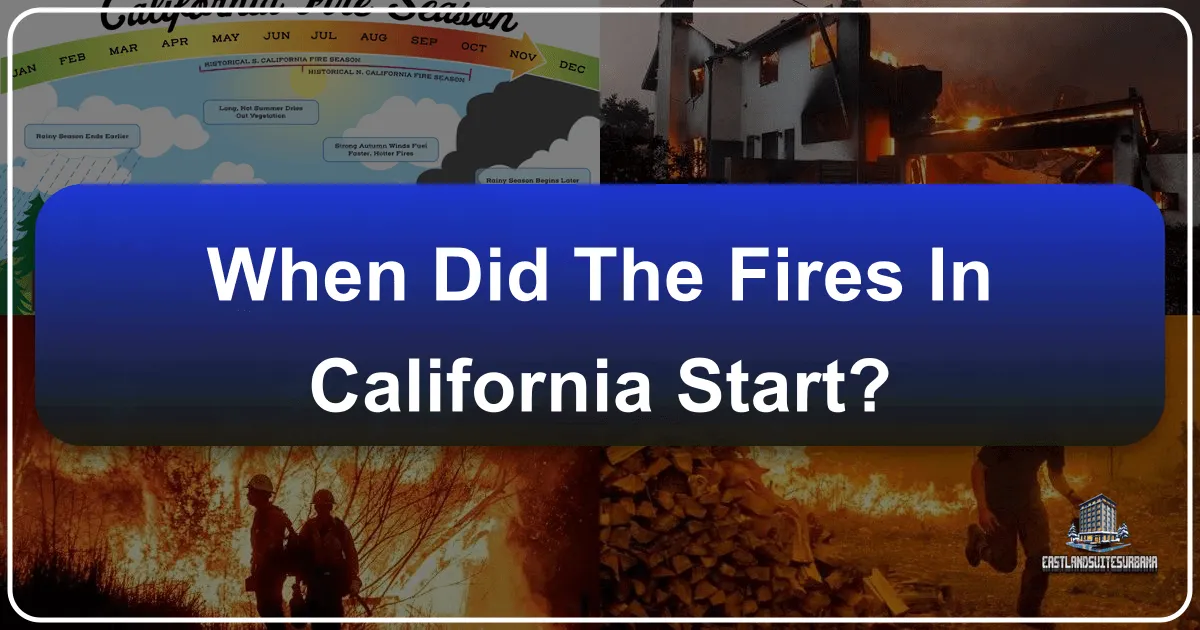 When Did The Fires In California Start?